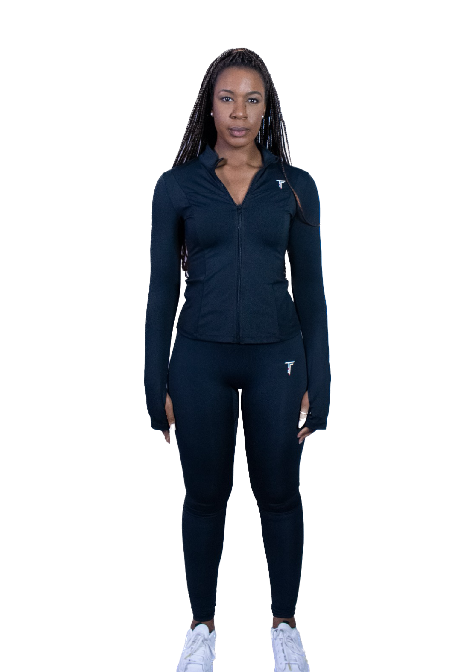 Black BBL Fitted Long Sleeve Jacket